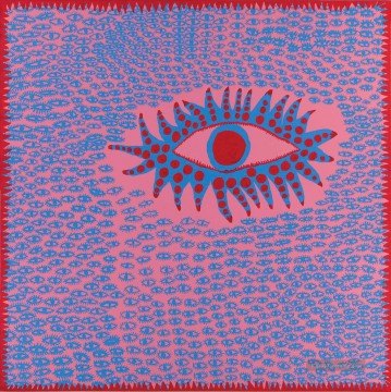 Accumulated Eyes Are Singing 2 Yayoi Kusama Pop art minimalistisch feministisch Ölgemälde